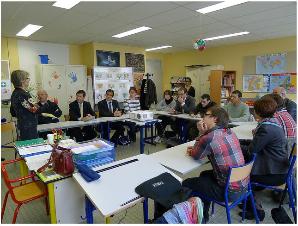 visite du Recteur de l'Académie de Toulouse à l'ULIS du lycée R. BONNET
